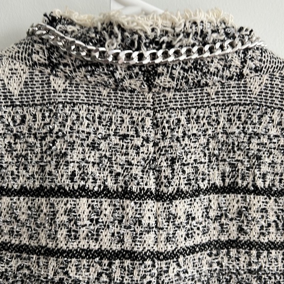 Rebecca Taylor Tweed Peplum Blazer with Chain Details - Picture 6 of 12